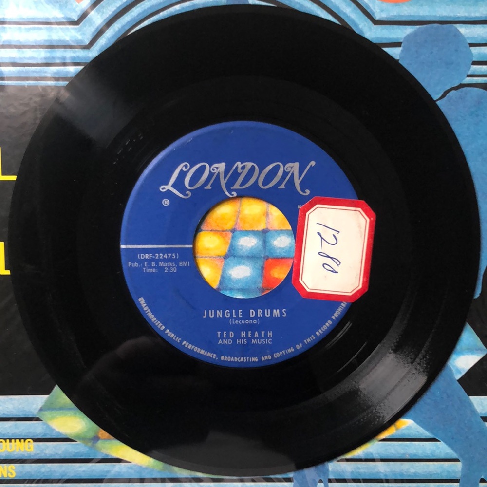 Ted Heath Madagascar/Jungle Drums Vinyl 45 Record
